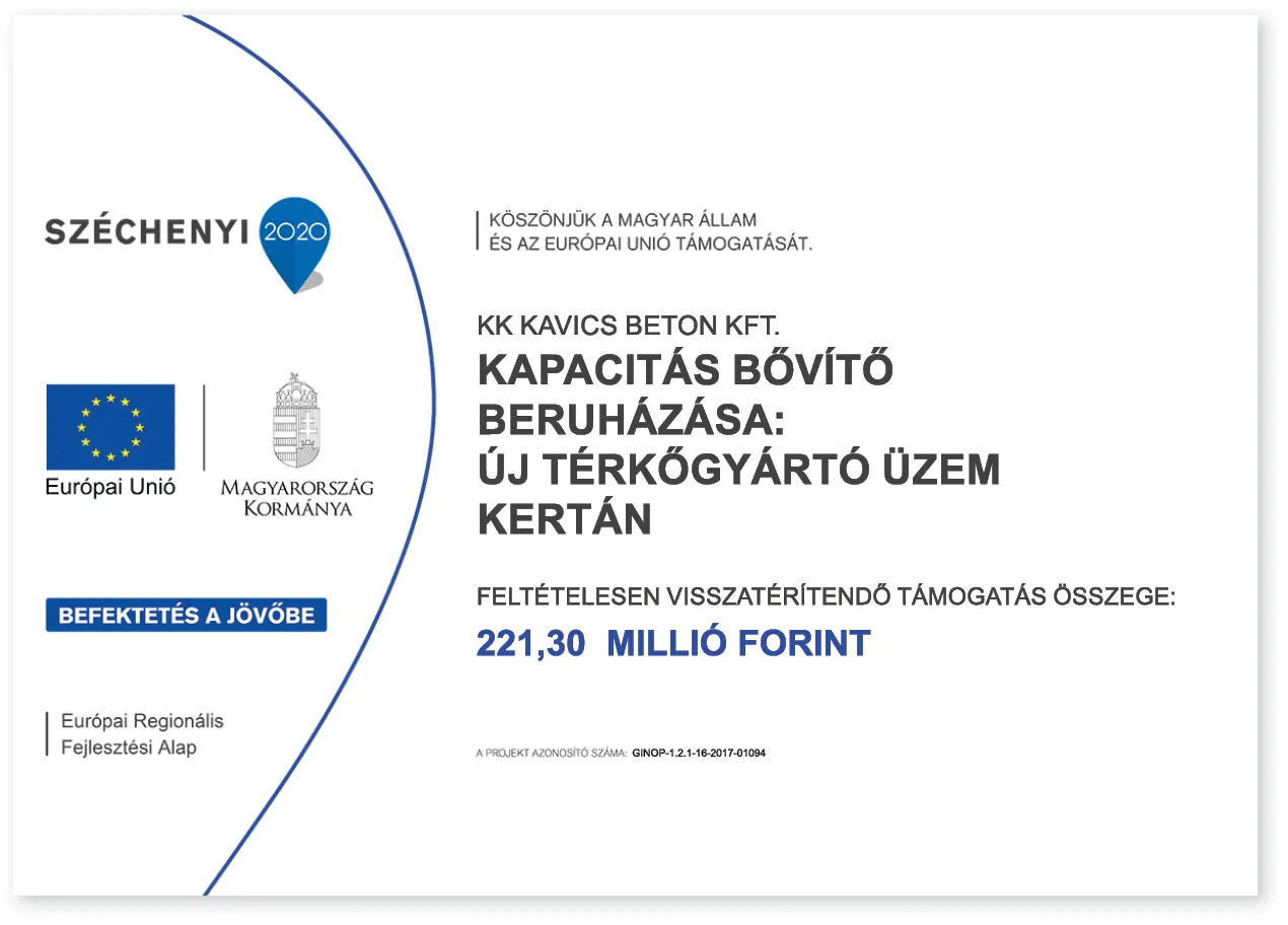 Széchenyi 2020 – Kapacitás bővítő beruházás