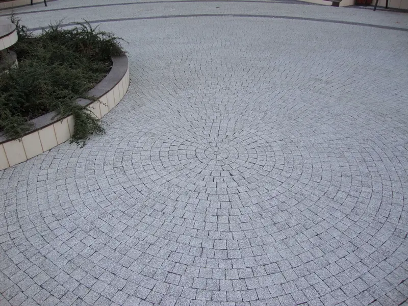 Square with circular pattern